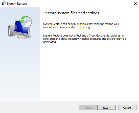 System Restore