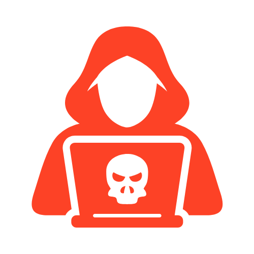 Rotes Icon für Hermes Ransomware