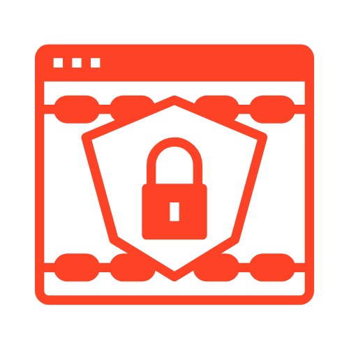 Rotes Icon für Matrix Ransomware