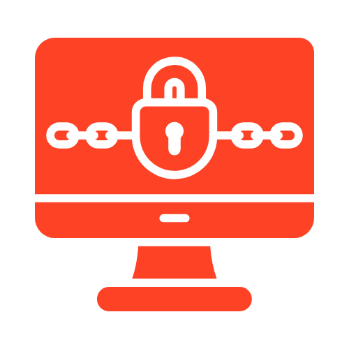 Rotes Icon für Play Ransomware