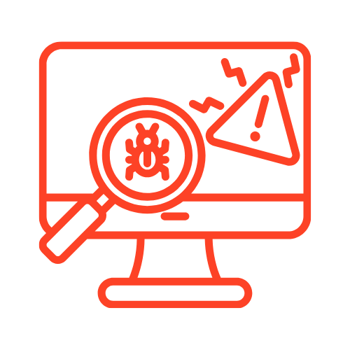 Rotes Icon für Ryuk Ransomware